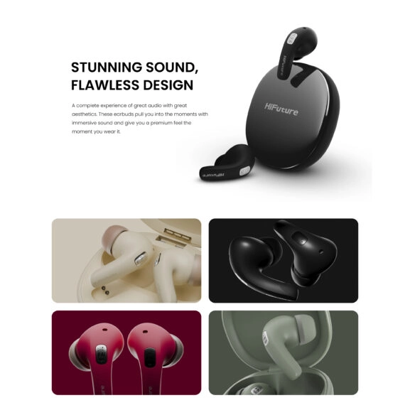 ANC TWS FLYBUDS4 AI NEGRO HIFUTURE - Image 5