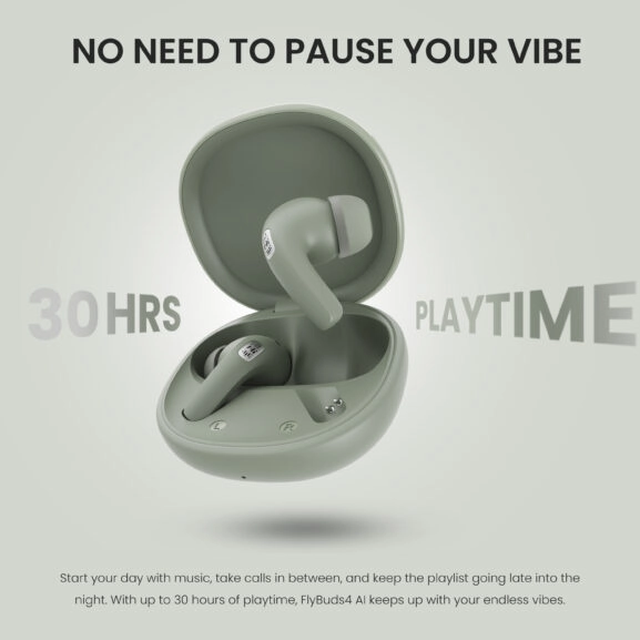 ANC TWS FLYBUDS 4 AI LATTE HIFUTURE - Image 6