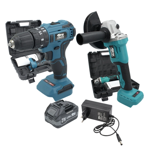 KIT AMOLADORA-TALADRO-BAT.4.0AH HQ FSK