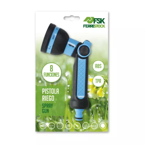 PISTOLA DE RIEGO 8 FUNCIONES AZUL FSK - Image 5