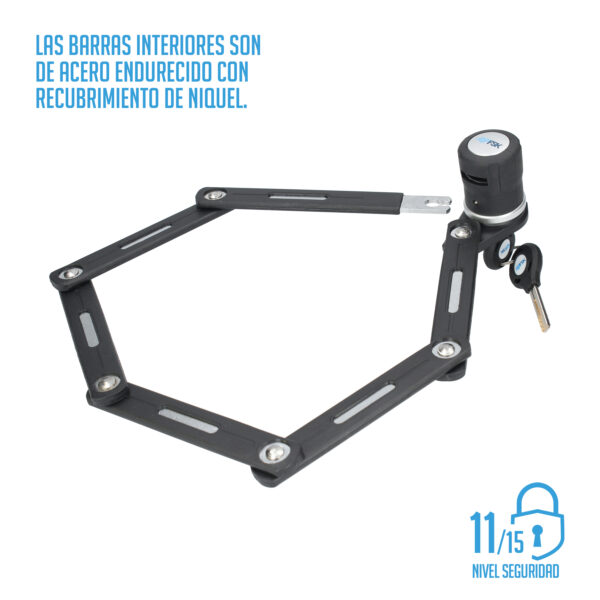 CANDADO PLEGABLE ACERO ENDURECIDO 69CM - Image 3