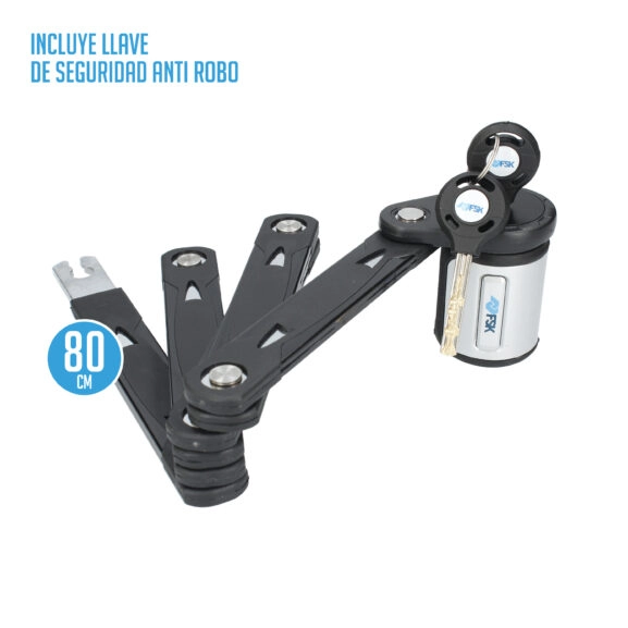 CANDADO PLEGABLE ACERO ENDURECIDO 80CM - Image 4