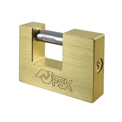 CANDADO RECTANGULAR CON 2 LLAVES 90MM