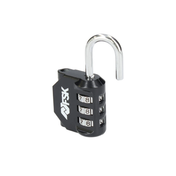 CANDADO COMBINACIÓN 3 DÍGITOS NEGRO - Image 2