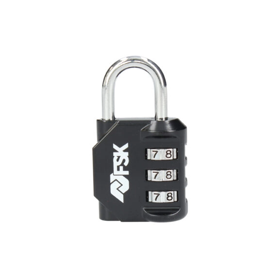 CANDADO COMBINACIÓN 3 DÍGITOS NEGRO - Image 3