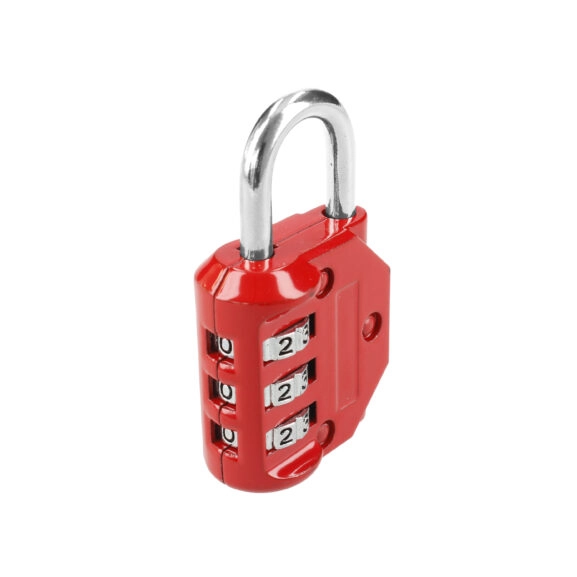 CANDADO COMBINACIÓN 3 DÍGITOS ROJO - Image 5