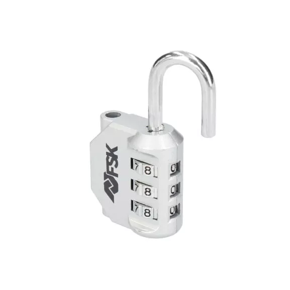 CANDADO COMBINACIÓN 3 DÍGITOS PLATA - Image 2