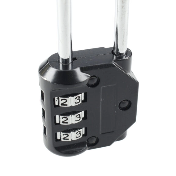 CANDADO COMBI.3 DÍG. ARCO ALTO NEGRO - Image 4