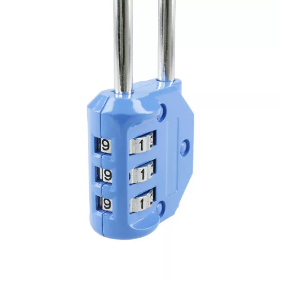 CANDADO COMBI.3 DÍG. ARCO ALTO AZUL - Image 5