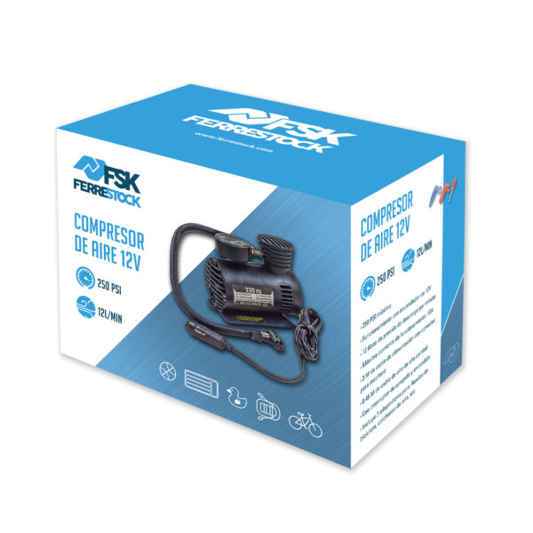 MINI COMPRESOR DE AIRE 250 PSI/12V  FSK - Image 6