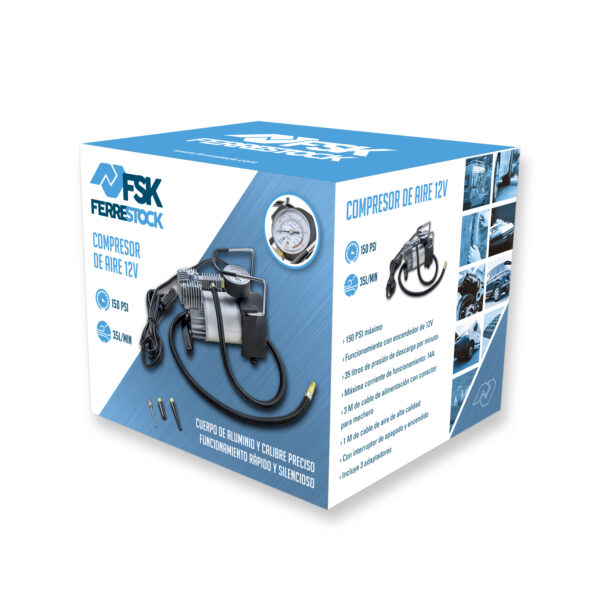 MINI COMPRESOR DE AIRE 150PSI/12V FSK - Image 7