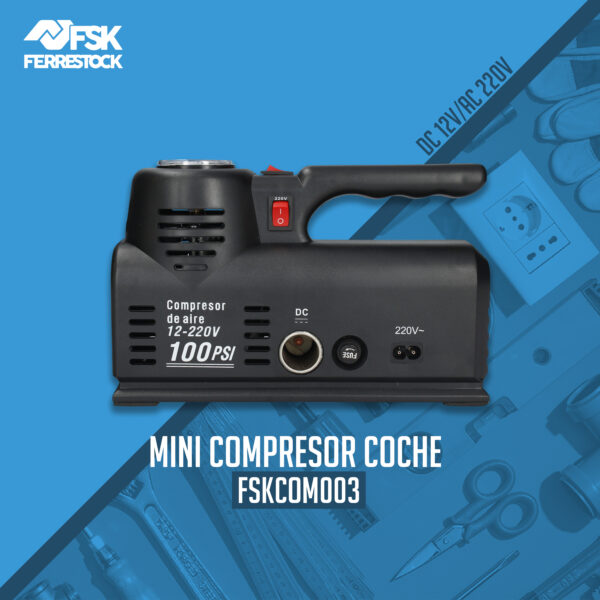 MINI COMPRESOR COCHE DC12V/220V FSK - Image 2