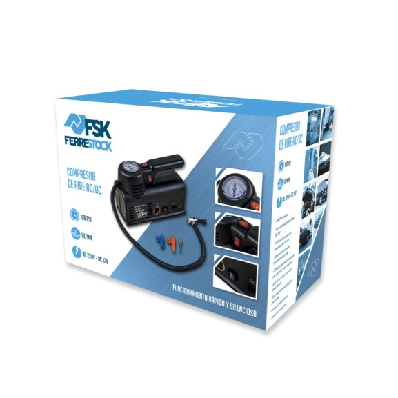 MINI COMPRESOR COCHE DC12V/220V FSK - Image 9