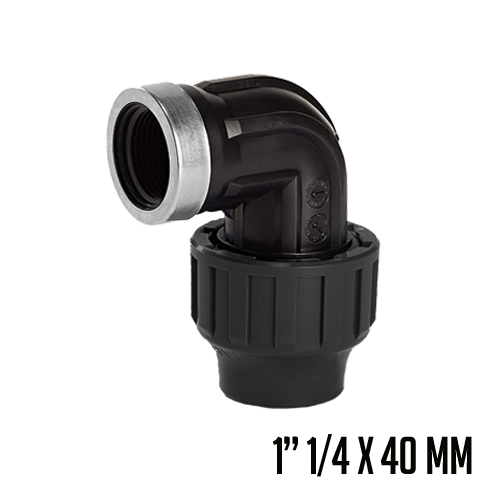 PP CODO 90° ROSCA HEMBRA 1"1/4 X40MM FSK