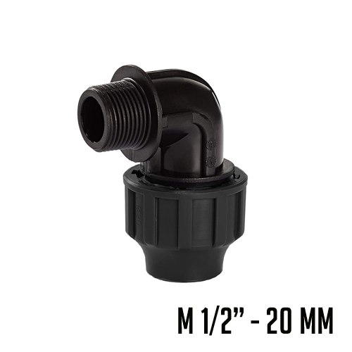 PP CODO 90° ROSCA MACHO 1/2"X20MM FSK