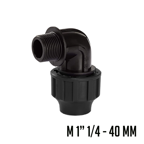 PP CODO 90° ROSCA MACHO 1" 1/4X40MM FSK