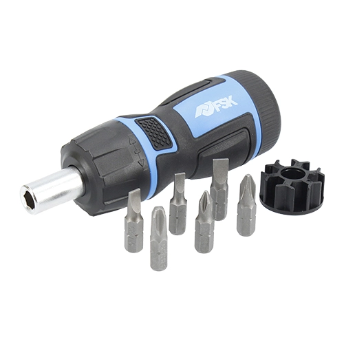 SET DESTORNILLADOR CON CARRACA 6 PCS.