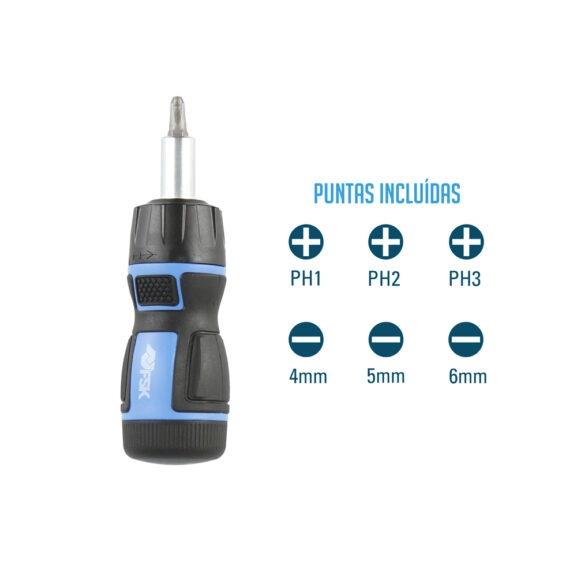 SET DESTORNILLADOR CON CARRACA 6 PCS. - Image 3