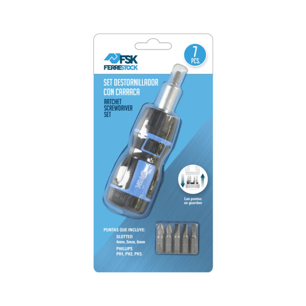 SET DESTORNILLADOR CON CARRACA 6 PCS. - Image 6