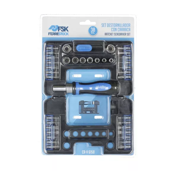 SET PUNTAS CON MANGO CON CARRACA 38 PCS. - Image 7