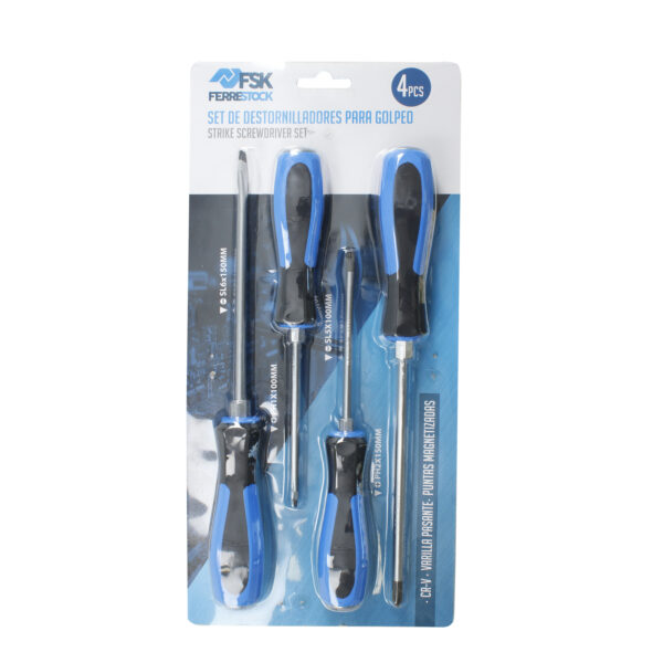 SET DE DESTORNILLADORES GOLPEO 4PCS FSK - Image 4
