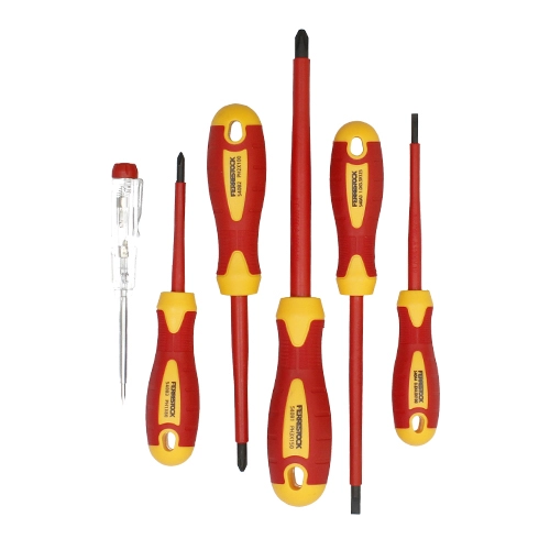 SET DESTORNILLADORES MANGO AISLADO 6 PCS