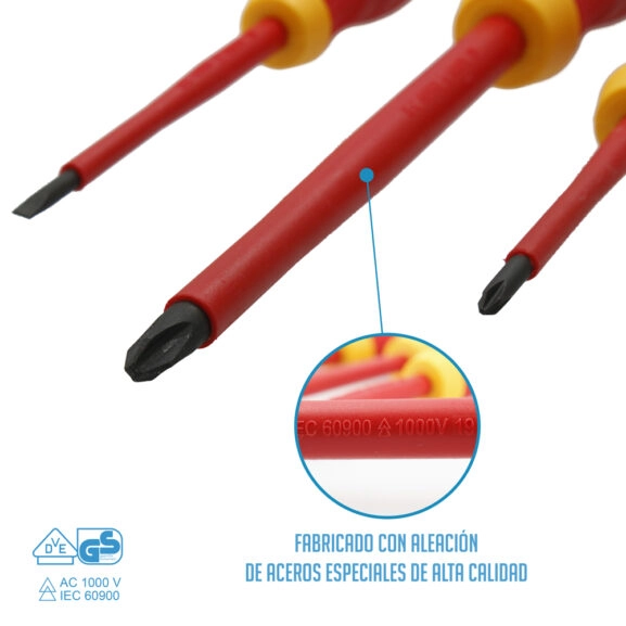 SET DESTORNILLADORES MANGO AISLADO 6 PCS - Image 2