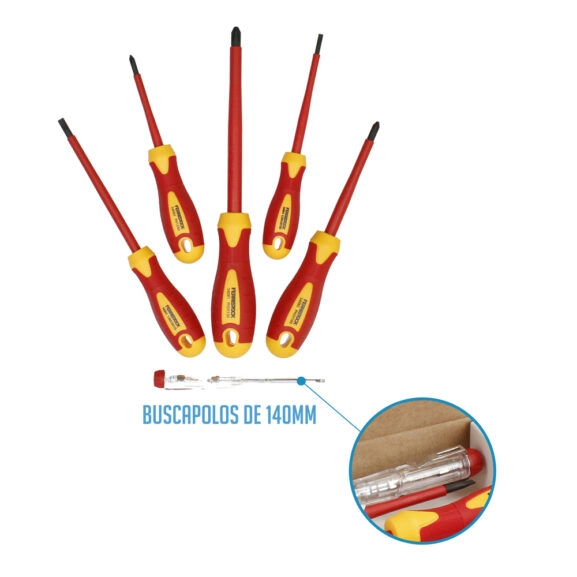 SET DESTORNILLADORES MANGO AISLADO 6 PCS - Image 5