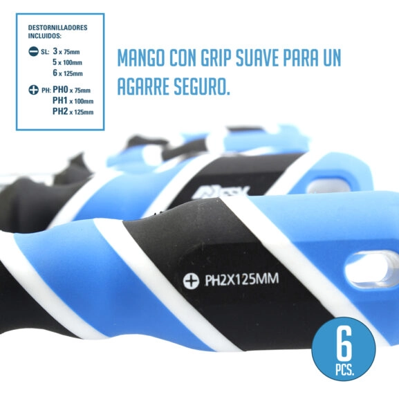 SET DESTORNILLADORES 6 PIEZAS FSK - Image 3