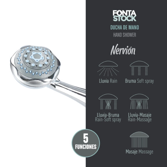 DUCHA DE MANO "NERVIÓN" 5 POSICIONES - Image 2