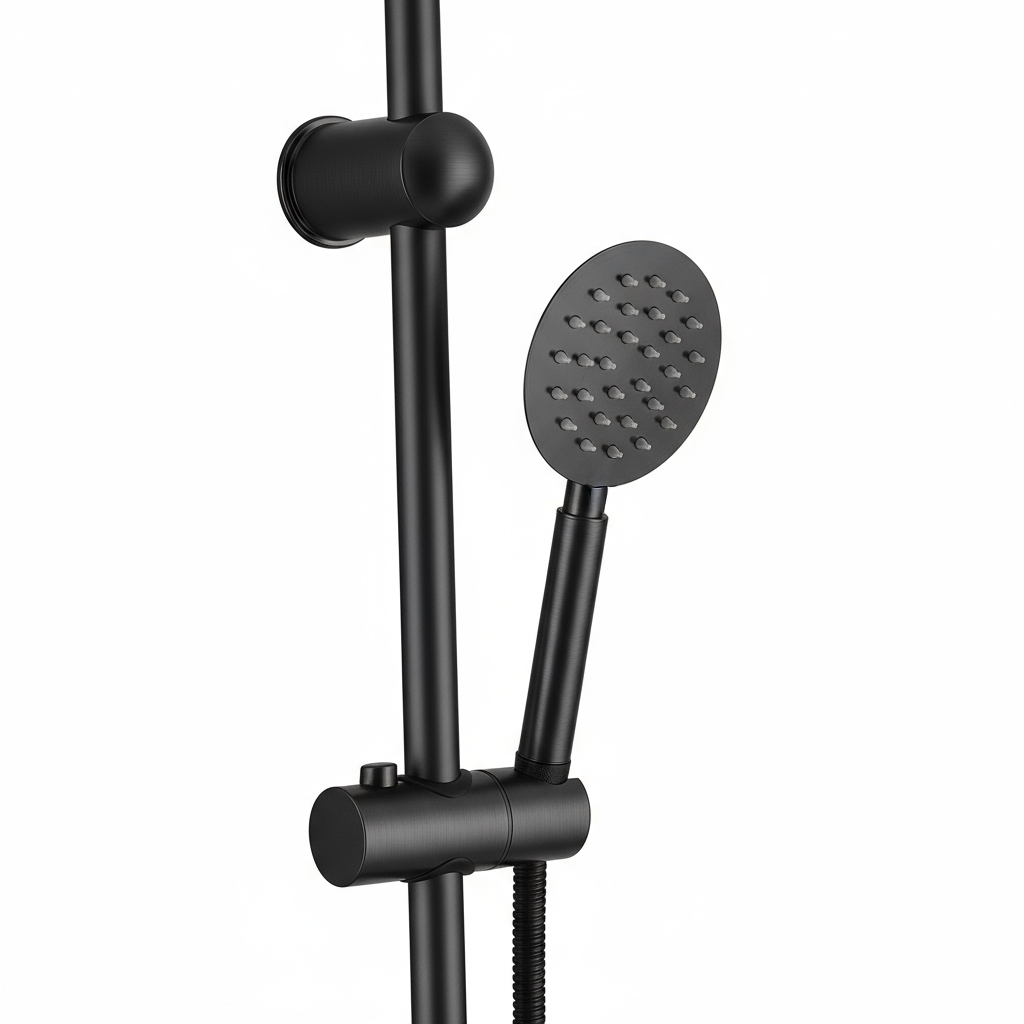 DUCHA VERTICAL SIN GRIFO NEGRA FNK - Image 3