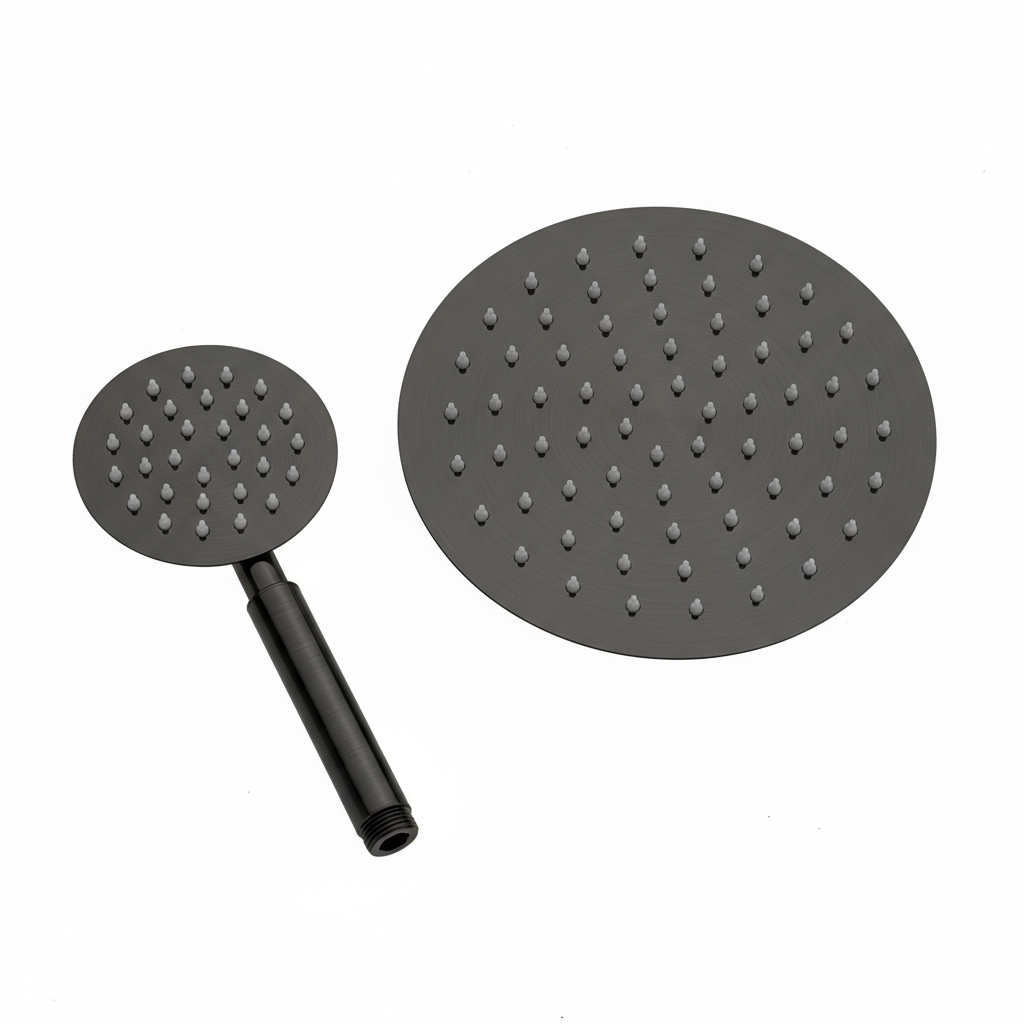 DUCHA VERTICAL SIN GRIFO NEGRA FNK - Image 7