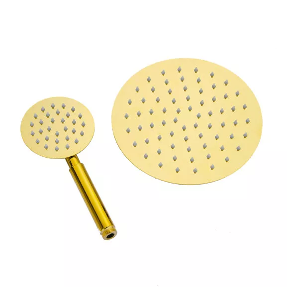 DUCHA VERTICAL SIN GRIFO NEGRA-DORADA - Image 6