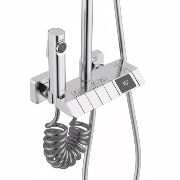 DUCHA COMPLETA SEL.BOTON DISPLAY CROMADA - Image 3