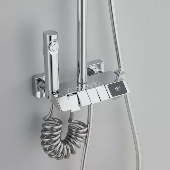 DUCHA COMPLETA SEL.BOTON DISPLAY CROMADA - Image 5