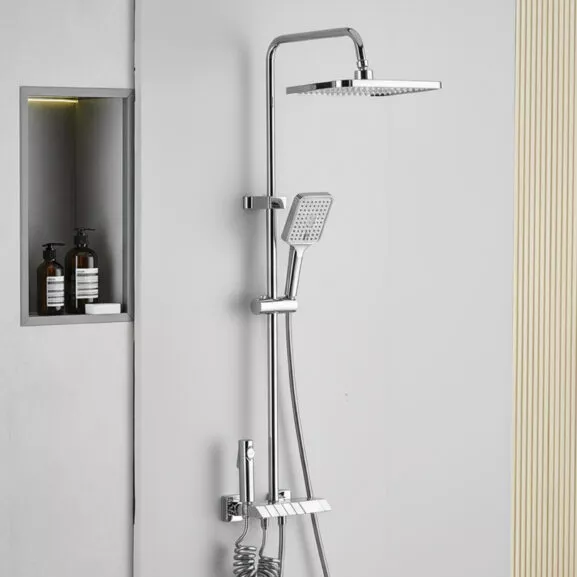 DUCHA COMPLETA SEL.BOTON DISPLAY CROMADA - Image 10