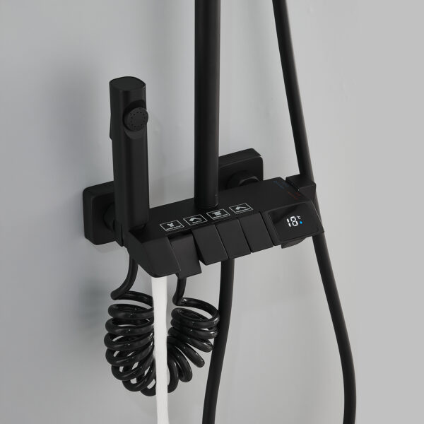 DUCHA COMPLETA SEL.BOTON DISPLAY NEGRA - Image 6