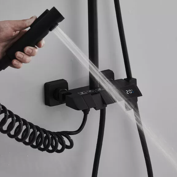 DUCHA COMPLETA SEL.BOTON DISPLAY NEGRA - Image 7