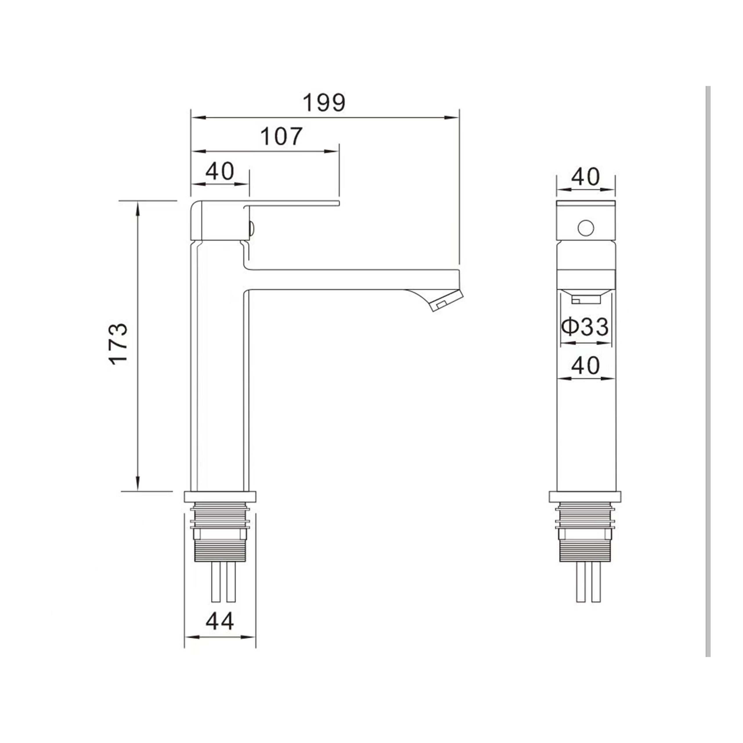 GRIFO MONOMANDO CROMO LAVABO FNK - Image 7