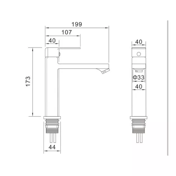 GRIFO MONOMANDO CROMO LAVABO FNK - Image 6