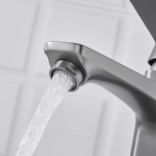 GRIFO MONOMANDO GRIS ALTO LAVABO - Image 8
