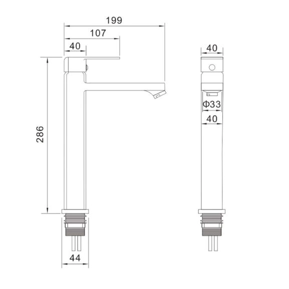 GRIFO MONOMANDO GRIS ALTO LAVABO - Image 9