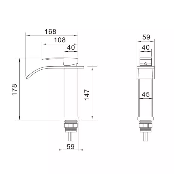 GRIFO MONOMANDO CROMO LAVABO FNK - Image 6
