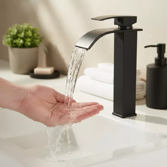 GRIFO MONOMANDO NEGRO LAVABO ALTO FNK - Image 7