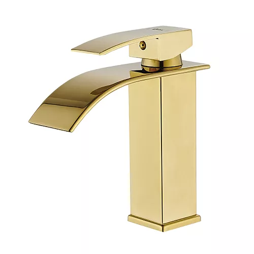 GRIFO MONOMANDO DORADO LAVABO FNK