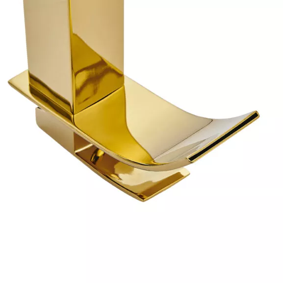 GRIFO MONOMANDO DORADO LAVABO ALTO FNK - Image 5