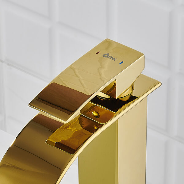 GRIFO MONOMANDO DORADO LAVABO ALTO FNK - Image 7