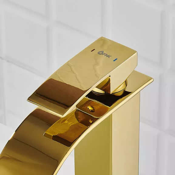 GRIFO MONOMANDO DORADO LAVABO ALTO FNK - Image 6