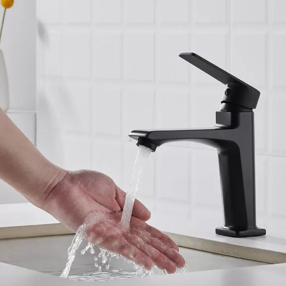 GRIFO MONOMANDO NEGRO LAVABO FNK - Image 8