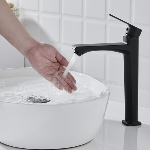 GRIFO MONOMANDO NEGRO ALTO LAVABO - Image 9